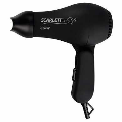 Фен SCARLETT SC - HD70T02, мощность 850 Вт, 2 скоростных режима, складная ручка, пластик, черный (арт. 452855) купить в интернет-магазине ТОО Снабжающая компания от 8 869 T, а также и другие Фены, щипцы для волос на сайте dulat.kz оптом и в розницу