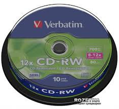 CD-RW Verbatim 700 Мб 4-12x 
