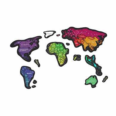 Скретч карта мира Travel map magnetic world (арт. MG)