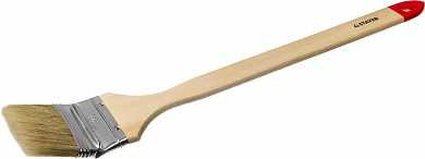 Кисть STAYER "MASTER" "Универсал" радиаторная для всех видов ЛКМ, светлая натурал щетина, деревянная ручка, 2,5"/63мм (арт. 0112-63_z01)