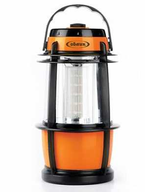 Фонарь кемпинговый Облик 4021, 30 LED, 4xR20, оранжевый, пластик, ударопрочный, диммер, поворотная ручка (арт. 477791)