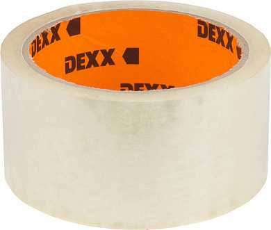 Клейкая лента, DEXX 12055-50-50, упаковочная, прозрачная, 40мкм, 48мм х 50м (арт. 12055-50-50_z01)