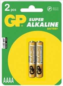 Батарейка GP 25A LR8D425 (AAAA) 1.5В BL2 (арт. 338835)