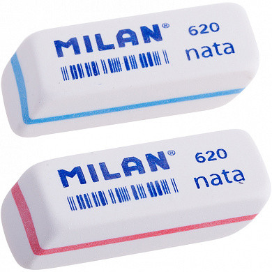 Ластик Milan "Nata 620", cкошенный, пластик, 56*19*12мм (арт. CPM620)