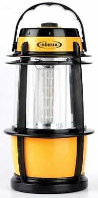 Фонарь кемпинговый Облик 4024, 3xR20, 20 LED, желтый, пластик, ударопрочный, диммер, регулируемая ручка (арт. 407380)