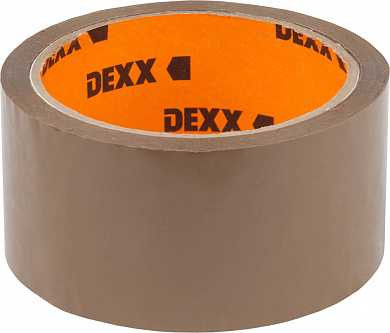 Клейкая лента, DEXX 12057-50-50, упаковочная, коричневая, 40мкм, 48мм х 50м (арт. 12057-50-50_z01)