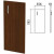Дверь ЛДСП низкая "Приоритет", 356х18х783 мм, БЕЗ ФУРНИТУРЫ (код 640427), ноче милано, К-936 (арт. 640421) купить в интернет-магазине ТОО Снабжающая компания от 9 359 T, а также и другие Мебель для руководителей "Приоритет" на сайте dulat.kz оптом и в розницу