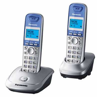 Радиотелефон PANASONIC KX-TG2512 RUS + дополнительная трубка, память 50 номеров, АОН, повтор, радиус 10-100 м, цвет серебристый (арт. 260381) купить в интернет-магазине ТОО Снабжающая компания от 61 642 T, а также и другие Радиотелефоны на сайте dulat.kz оптом и в розницу