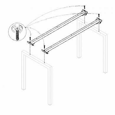 Траверса стола на металлокаркасе "Кубика", КОМПЛЕКТ, для ширины 1200 мм, 402685-720 (арт. 640844) купить в интернет-магазине ТОО Снабжающая компания от 32 634 T, а также и другие Набор мебели "Кубика" на сайте dulat.kz оптом и в розницу