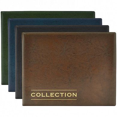 Альбом для монет OfficeSpace 245*190 на кольцах, 10 листов с разделителями, ПВХ + изолон (арт. 220189)