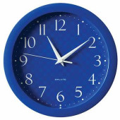 Часы настенные САЛЮТ П-Б4-440, круг, синие, синяя рамка, 28х28х4 см (арт. 452394)