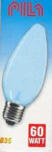 Лампа накаливания Pila B35 E27 60W Свеча Матовая (арт. 1987) купить в интернет-магазине ТОО Снабжающая компания от 343 T, а также и другие Лампы накаливания на сайте dulat.kz оптом и в розницу
