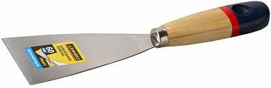 Шпательная лопатка STAYER "PROFI" c нержавеющим полотном, деревянная ручка, 60мм (арт. 10012-060)