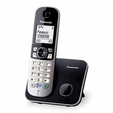 Радиотелефон PANASONIC KX-TG6811RUB, память 50 номеров, АОН, повтор, спикерфн, полифония, 10-100 м, чёрный (арт. 262039) купить в интернет-магазине ТОО Снабжающая компания от 46 599 T, а также и другие Радиотелефоны на сайте dulat.kz оптом и в розницу