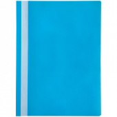 Папка-скоросшиватель пластик. OfficeSpace, А4, 120мкм, голубая с прозр. верхом (арт. Fms16-6_11692)