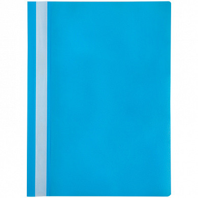 Папка-скоросшиватель пластик. OfficeSpace, А4, 120мкм, голубая с прозр. верхом (арт. Fms16-6_11692)