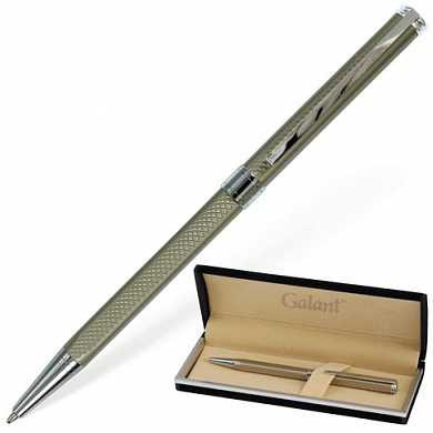 Ручка подарочная шариковая GALANT "Stiletto Chrome", тонкий корпус, серебристый, хромированные детали, пишущий узел 0,7 мм, синяя, 140528 (арт. 140528)