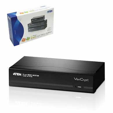 Разветвитель SVGA ATEN, 8-портовый, для передачи цифрового видео, каскадируемый, VS138A (арт. 511991)