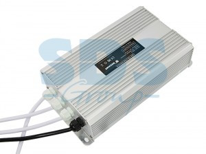 Источник питания тонкий 220V AC/24V DC, 8,33А, 200W с проводами, влагозащищенный (IP67), 201-200-2 (арт. 609172)