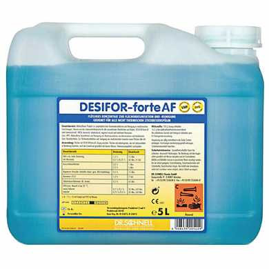 Средство дезинфицирующее 5л DR.SCHNELL DESIFOR FORTE AF, нейтральное, концентрат, ш/к, 144140 (арт. 605437) купить в интернет-магазине ТОО Снабжающая компания от 79 996 T, а также и другие Средства для дезинфекции, антисептики на сайте dulat.kz оптом и в розницу