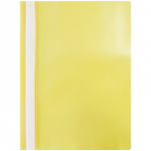 Папка-скоросшиватель пластик. OfficeSpace, А4, 120мкм, желтая с прозр. верхом (арт. Fms16-2_11688)
